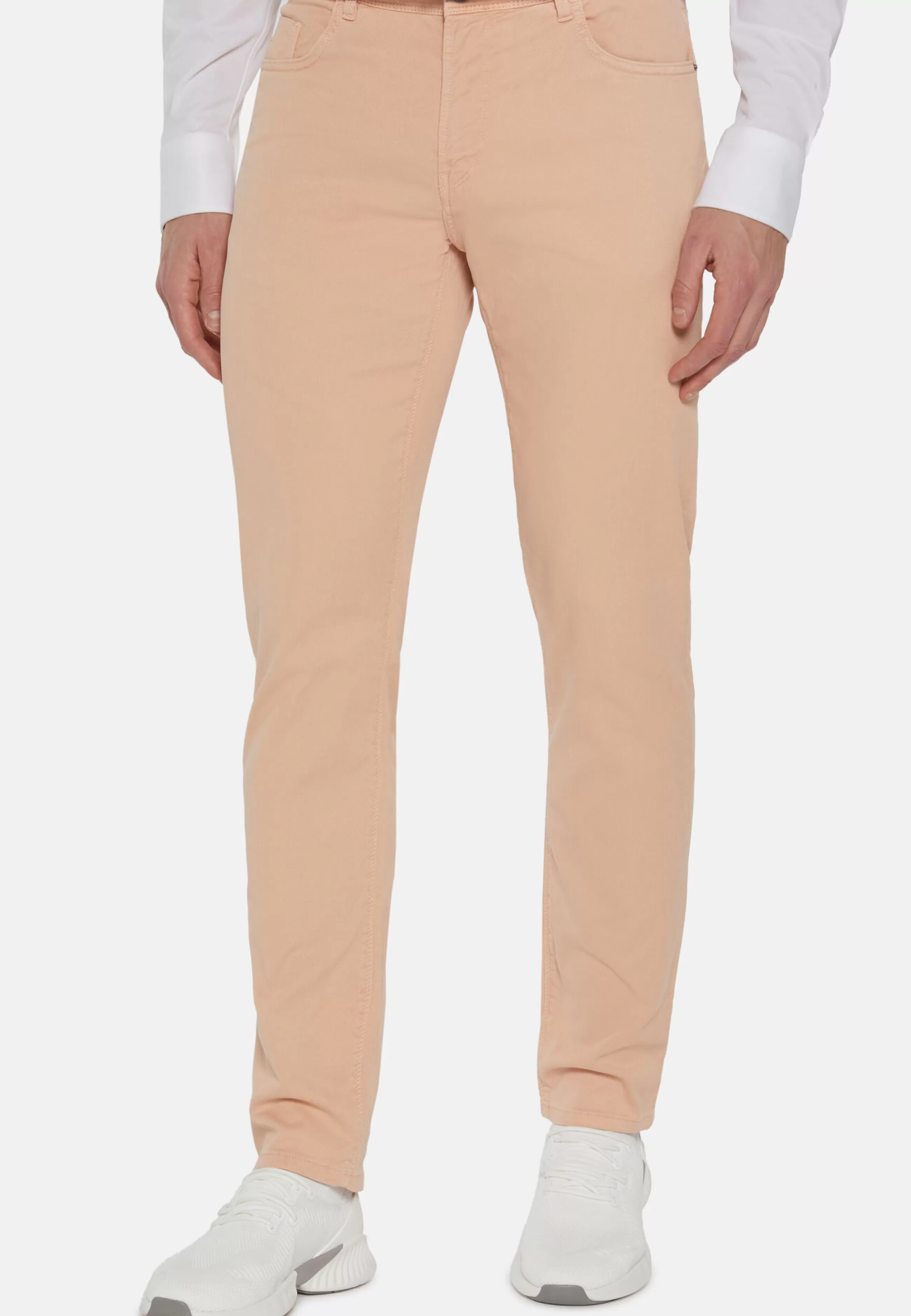 Boggi Milano Pantaloni-Jeans In Cotone Tencel Elasticizzato