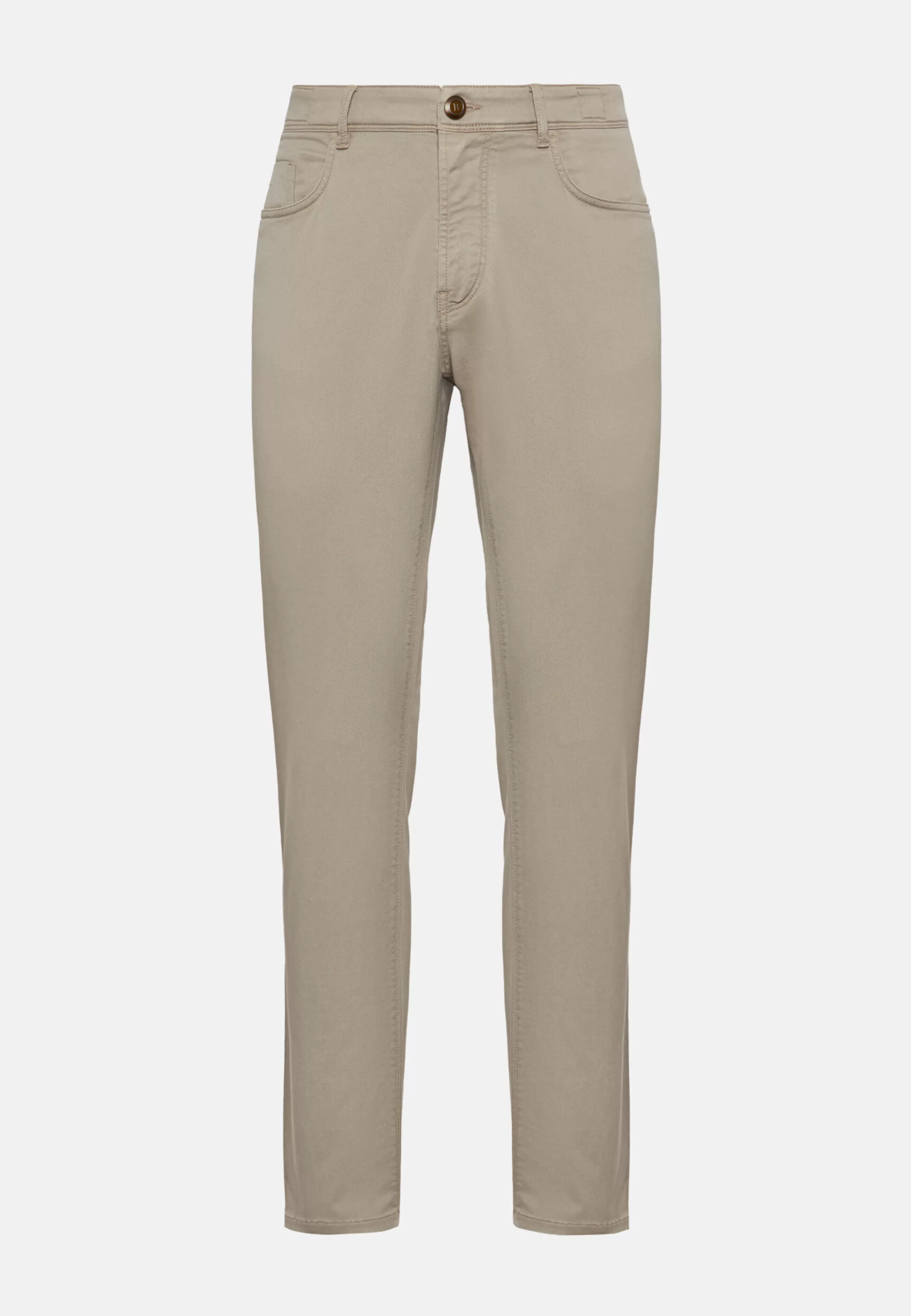 Boggi Milano Pantaloni-Jeans In Cotone Tencel Elasticizzato