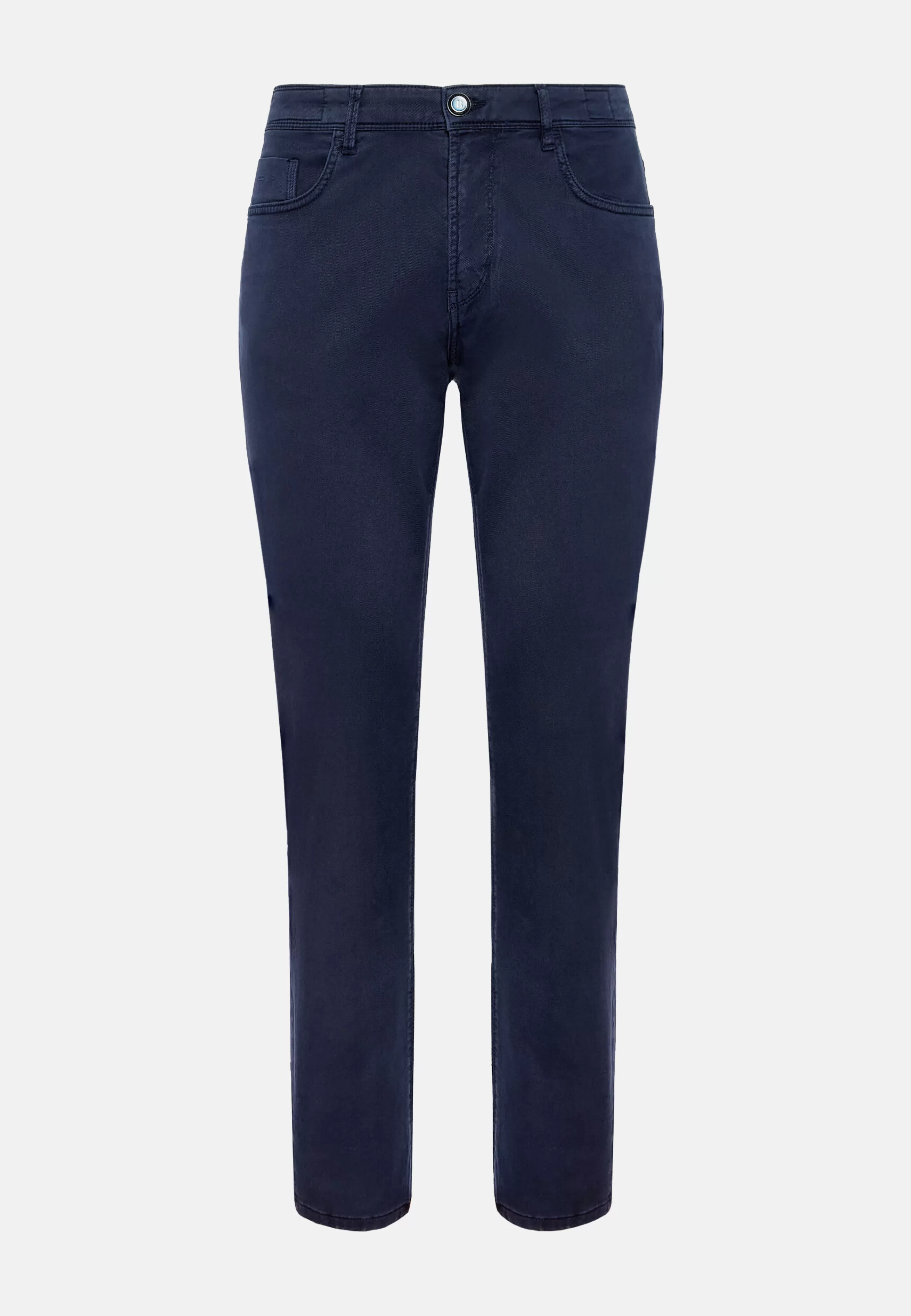 Boggi Milano Pantaloni-Jeans In Cotone Tencel Elasticizzato