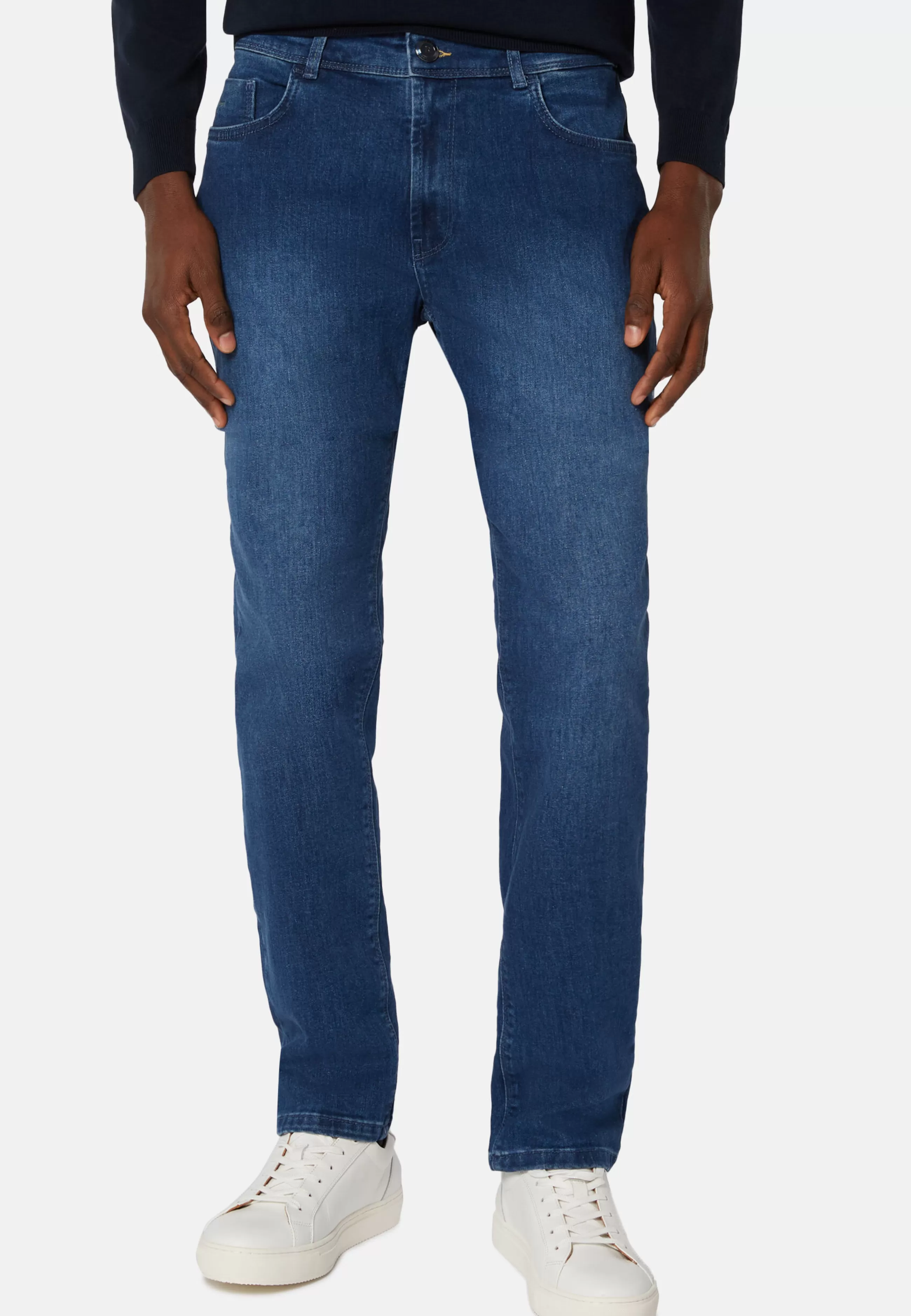 Boggi Milano Jeans-Jeans In Denim Elasticizzato Blu Chiaro