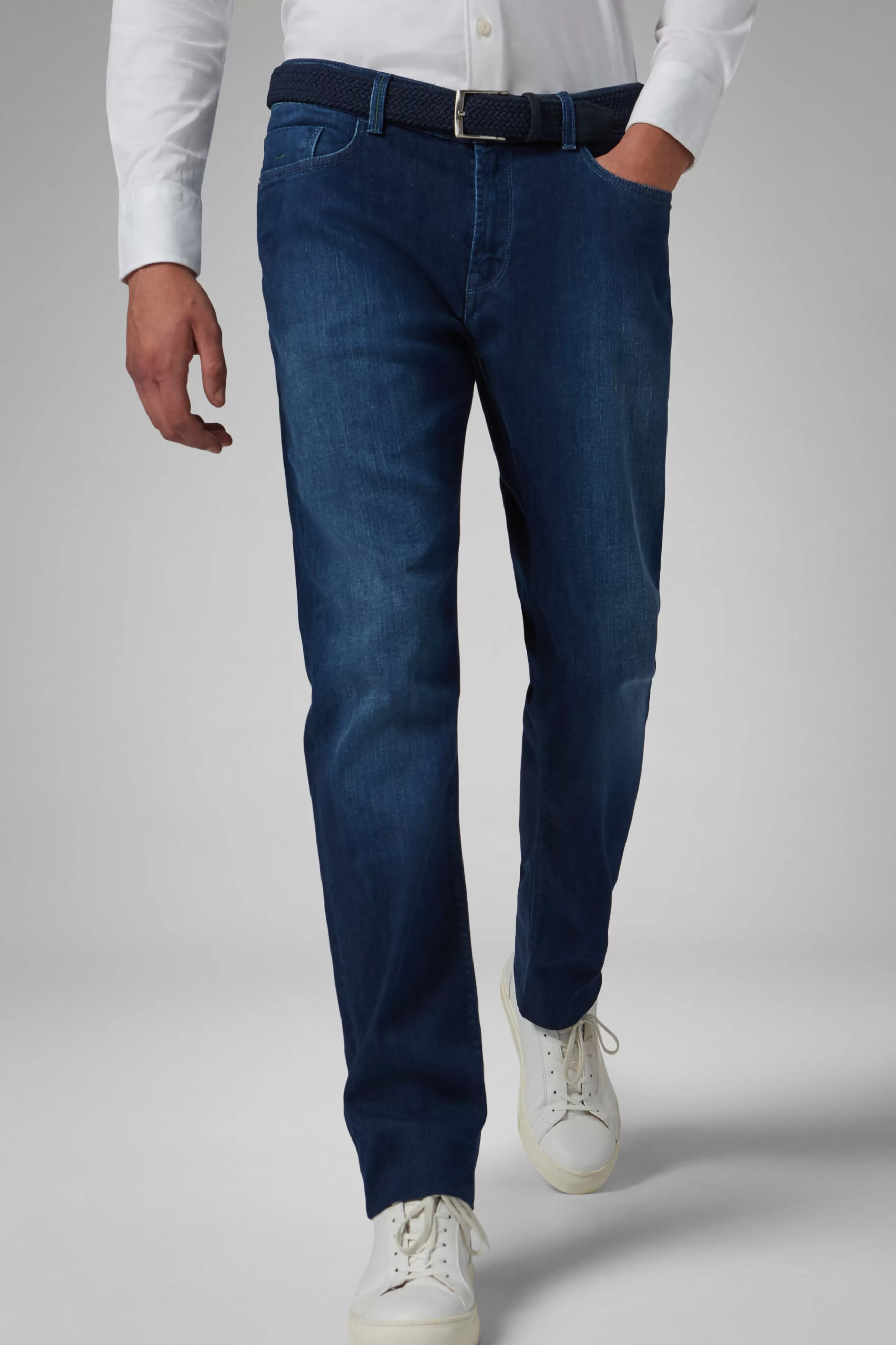 Boggi Milano Jeans-Jeans In m Elasticizzato Blu Medio