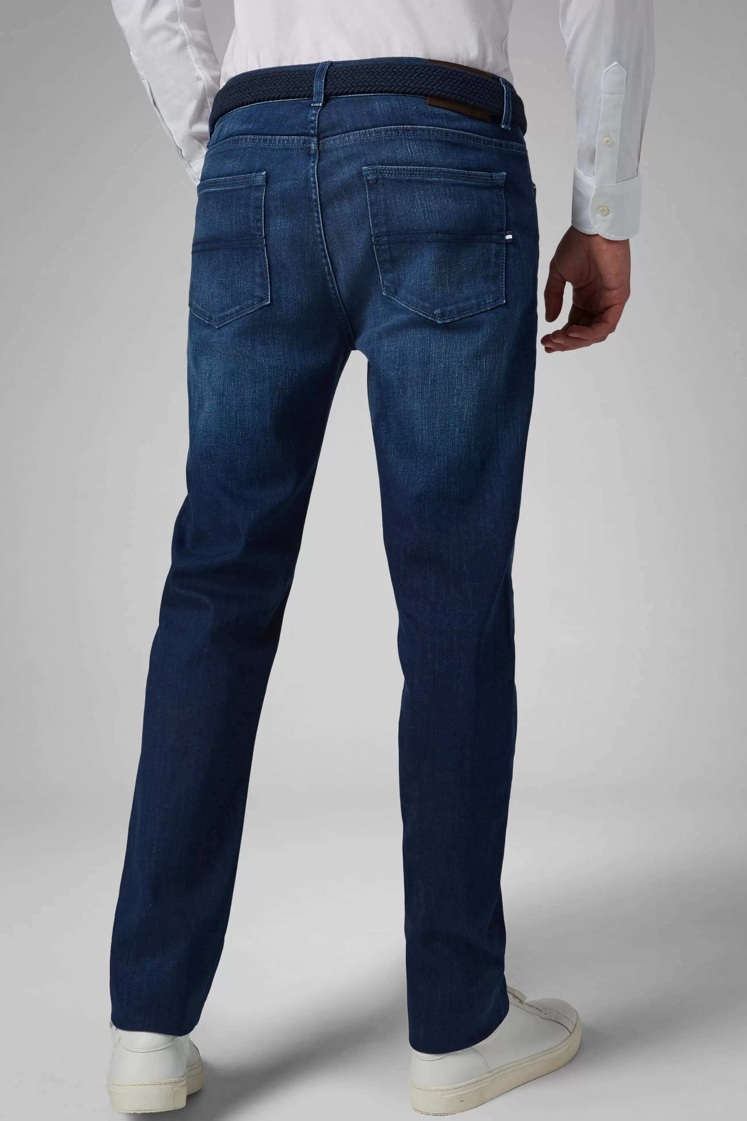 Boggi Milano Jeans-Jeans In m Elasticizzato Blu Medio