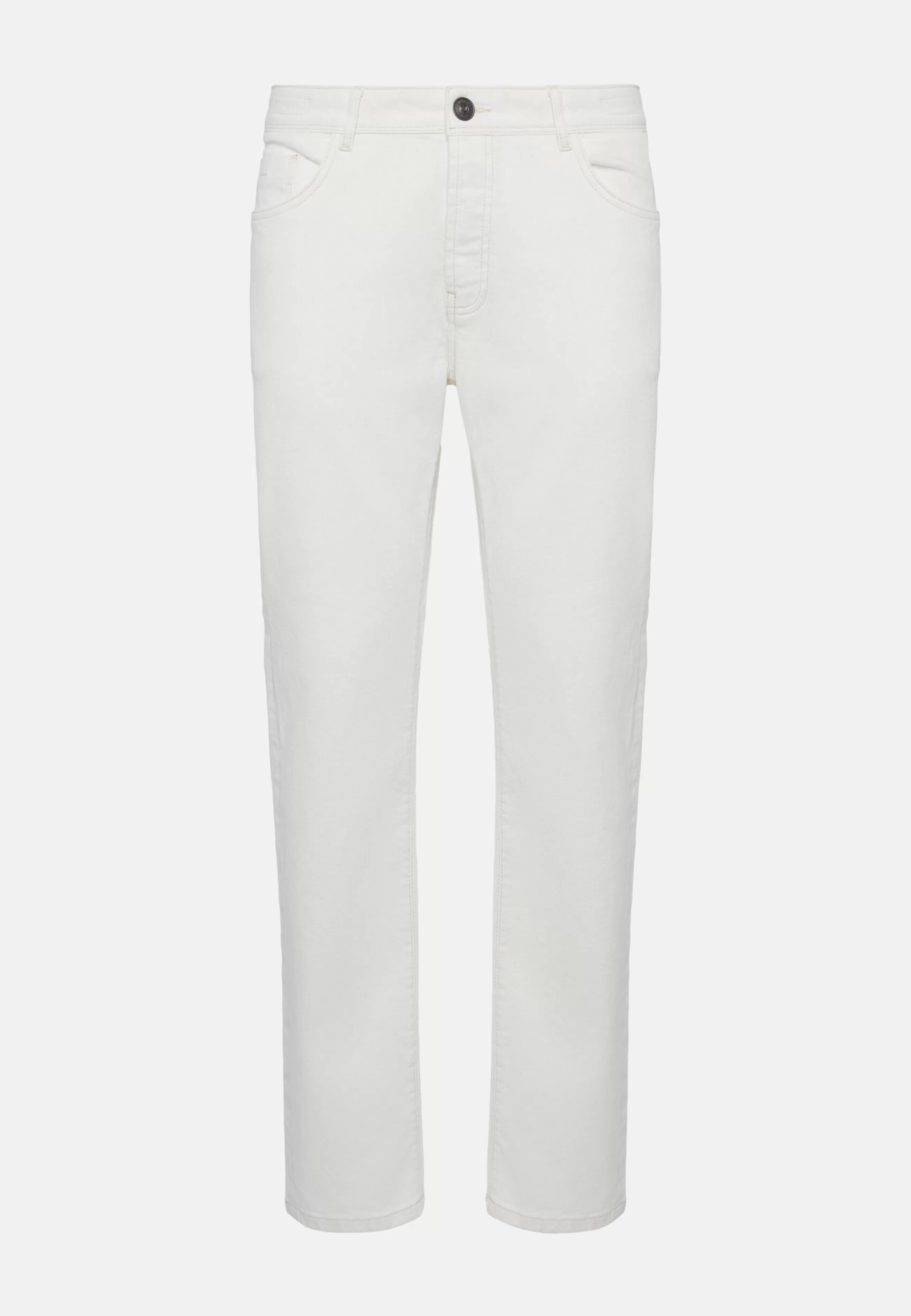 Boggi Milano Jeans-Jeans In Denim Elasticizzato Crema