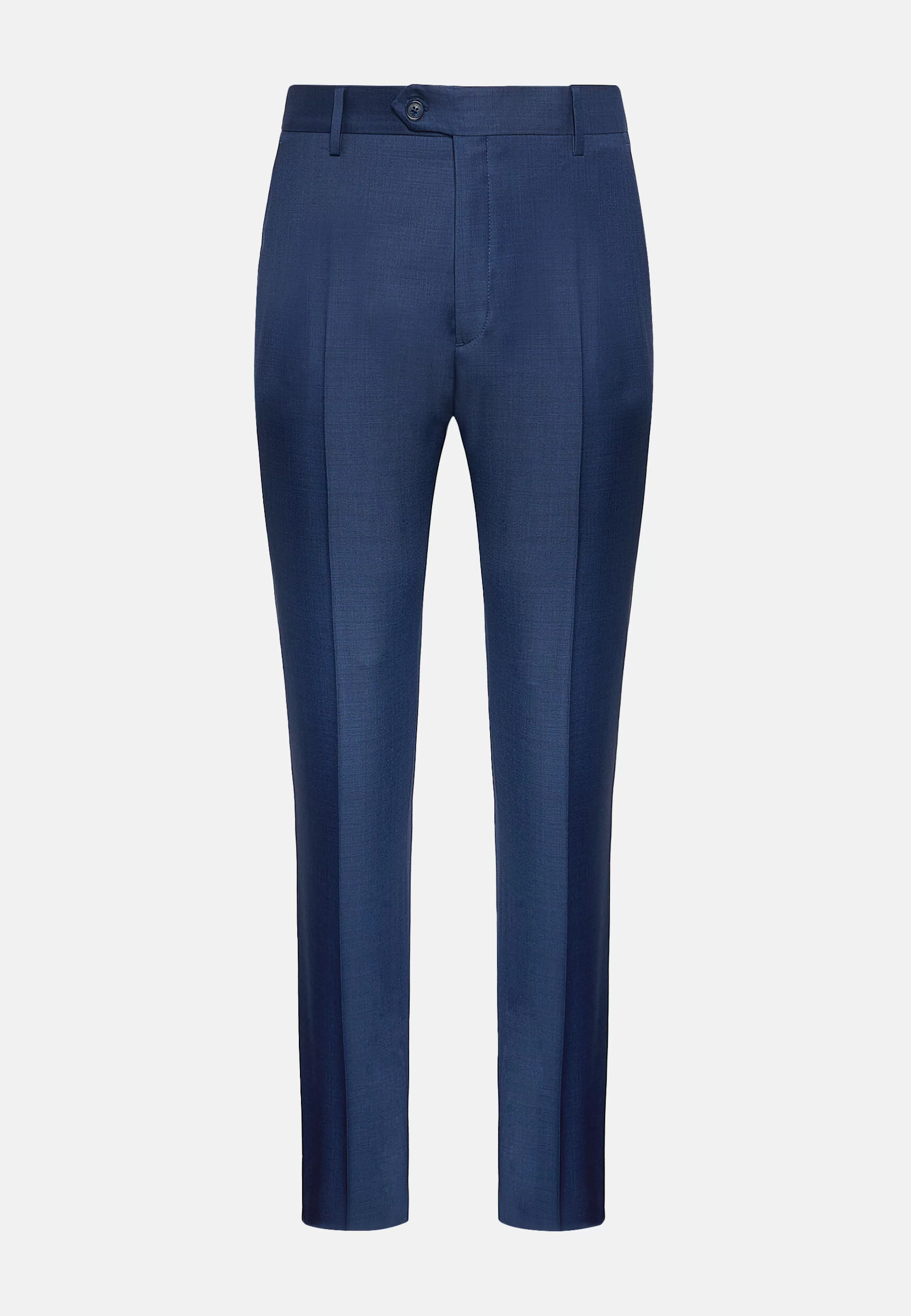 Boggi Milano Pantaloni-Pantalone Blu Grisaglia In Lana