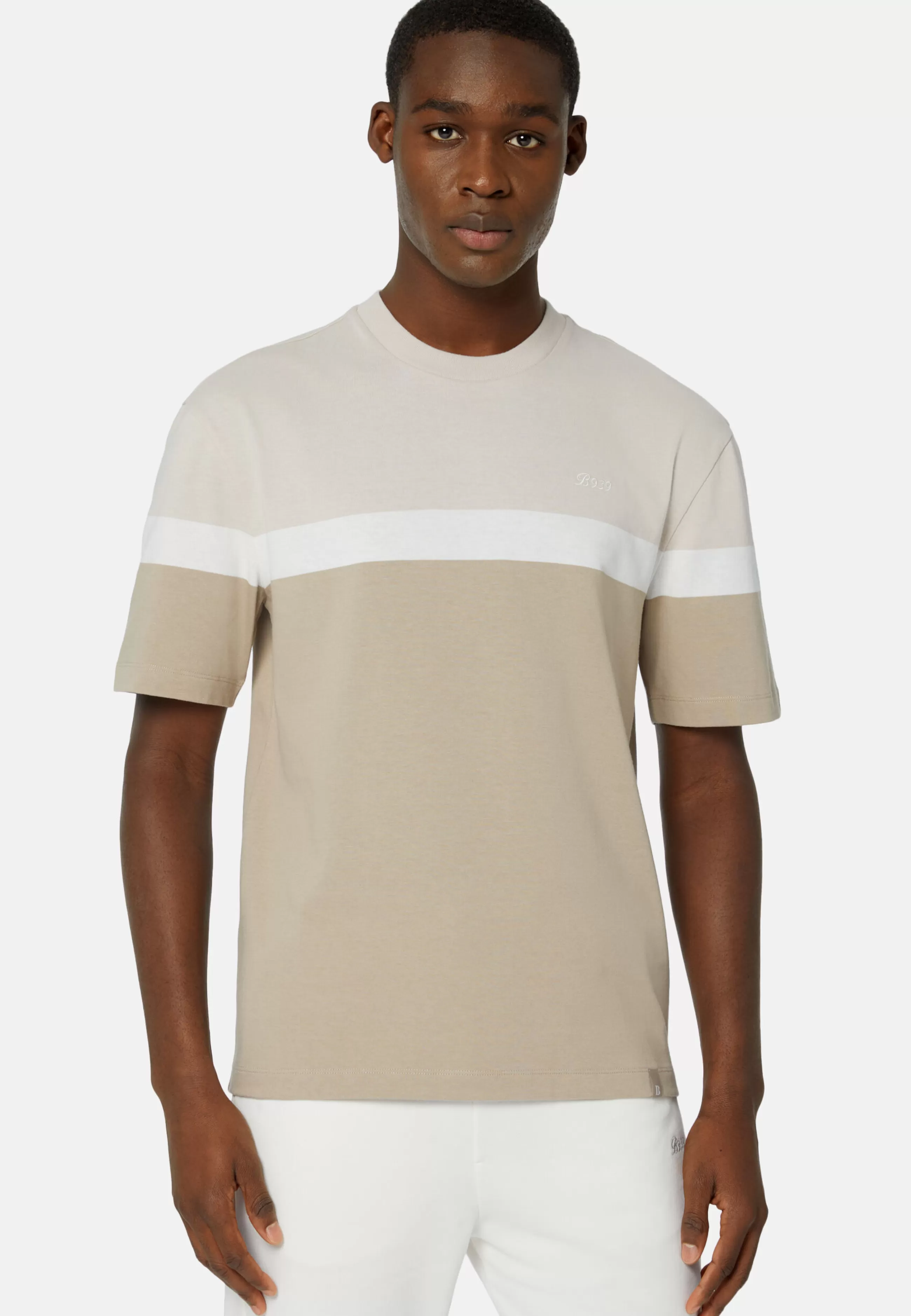 Boggi Milano T-Shirts-T-Shirt In Misto Cotone